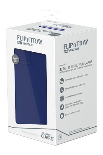 Ultimate Guard Flip`n`Tray 80+ XenoSkin Monocolor Blau