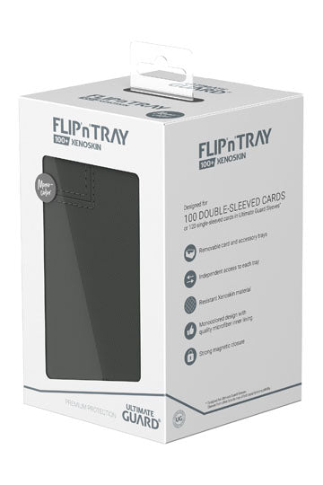 Ultimate Guard Flip`n`Tray 100+ XenoSkin Monocolor Grau